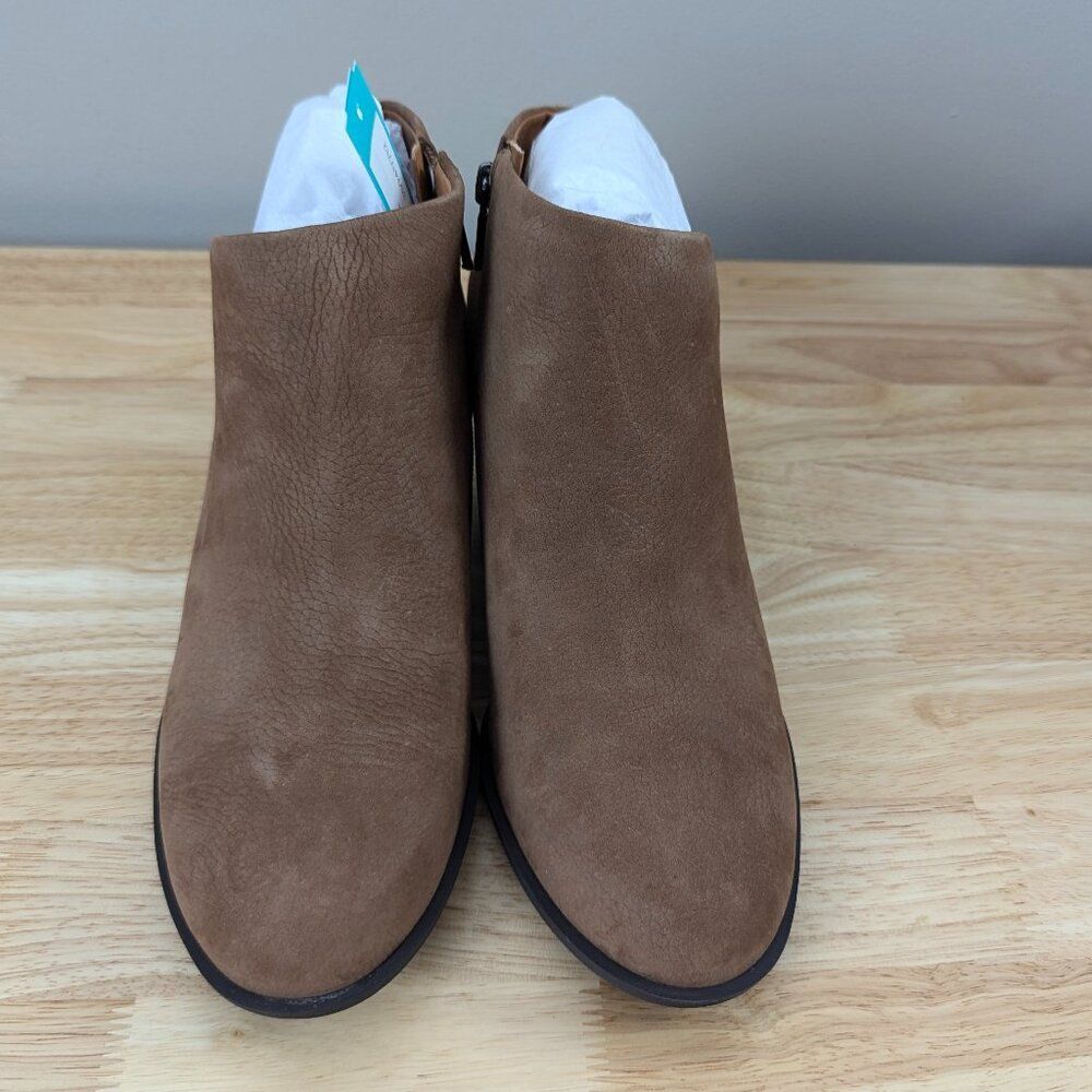 Lucky Brand | Brown Bellita Leather Heeled Bootie Size 11